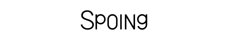 Spoing font preview