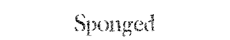Sponged font preview