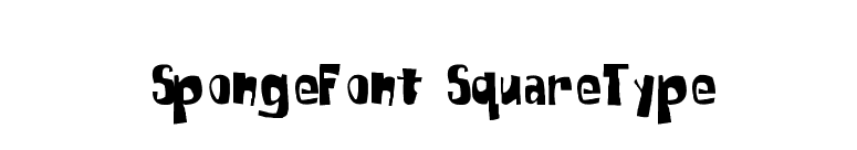 SpongeFont SquareType font preview