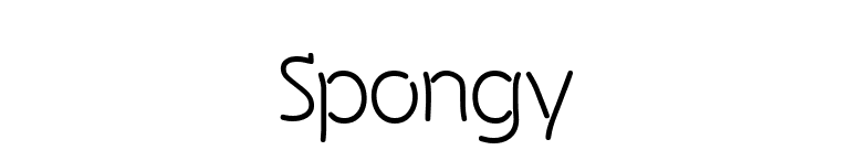 Spongy font preview