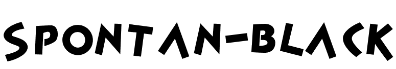 Spontan-Black font preview