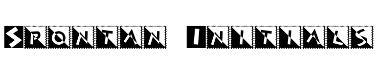 Spontan Initials font preview