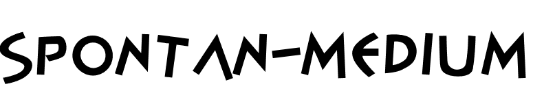 Spontan-Medium font preview