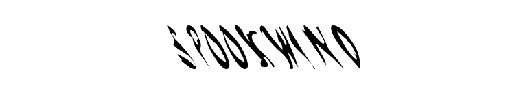 SpookWind font preview