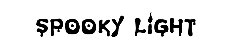 Spooky Light
 font preview