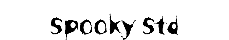 Spooky Std font preview
