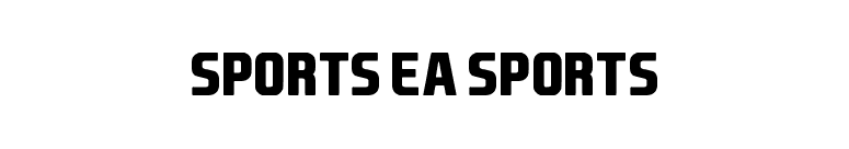 Sports EA Sports font preview