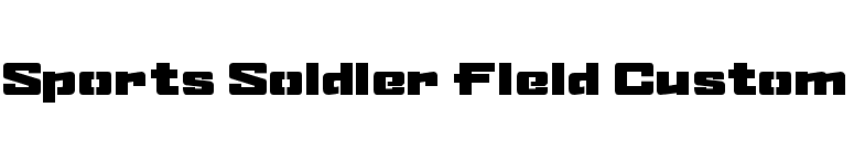Sports Soldier Field Custom font preview