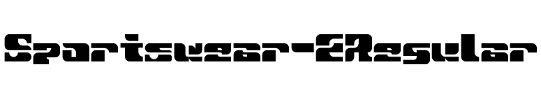 Sportswear-ERegular font preview