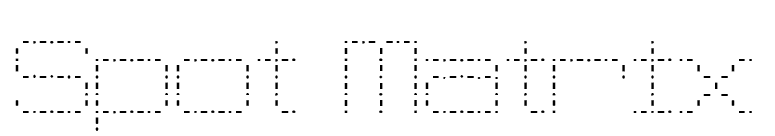Spot Matrix font preview