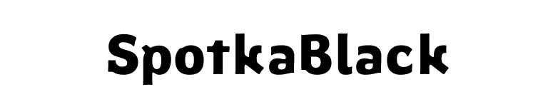SpotkaBlack font preview