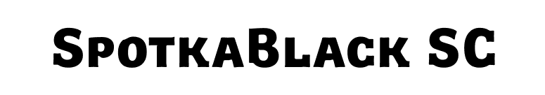 SpotkaBlack SC font preview