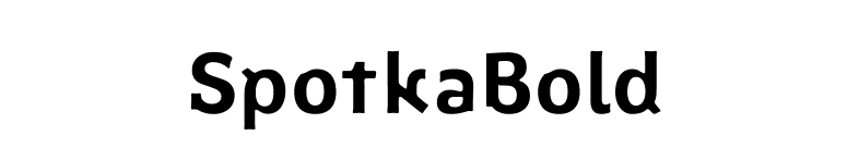 SpotkaBold font preview