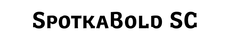 SpotkaBold SC font preview