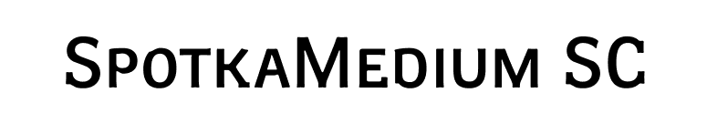 SpotkaMedium SC font preview