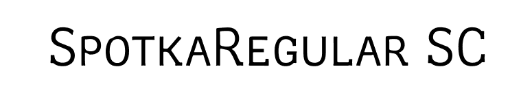 SpotkaRegular SC font preview