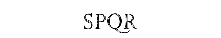 SPQR font preview