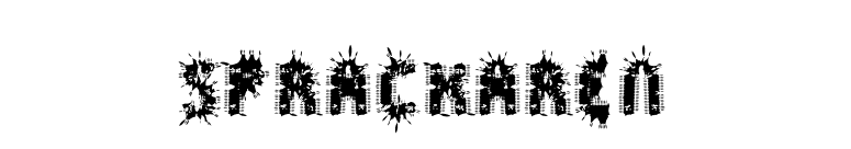Spräckaren font preview