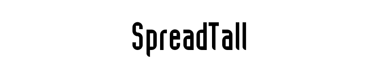 SpreadTall font preview