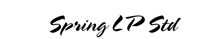 Spring LP Std font preview