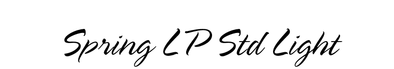 Spring LP Std Light font preview