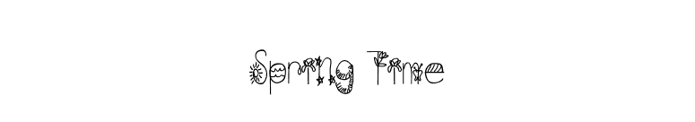 Spring Time font preview