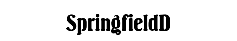 SpringfieldD font preview