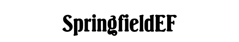 SpringfieldEF font preview