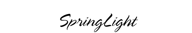 SpringLight font preview