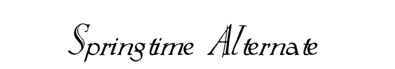 Springtime Alternate font preview