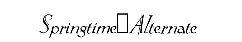 Springtime_Alternate font preview