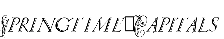 Springtime_Capitals font preview