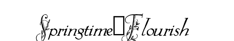 Springtime_Flourish font preview