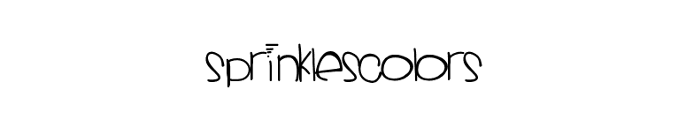 Sprinklescolors font preview