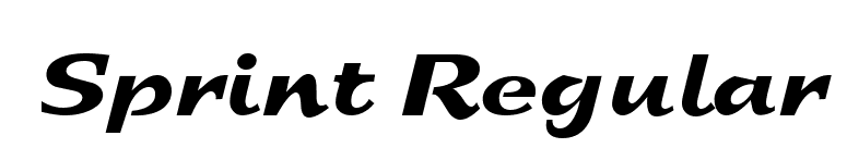 Sprint Regular font preview