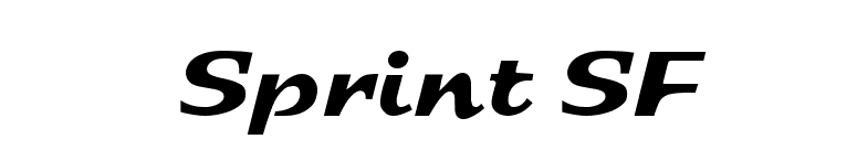 Sprint SF font preview