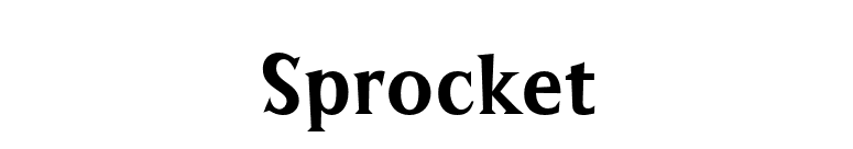 Sprocket font preview