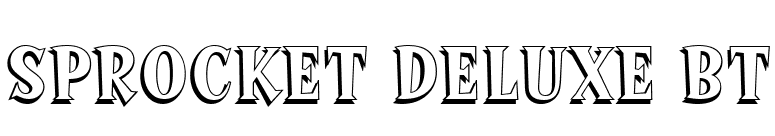 Sprocket Deluxe BT font preview