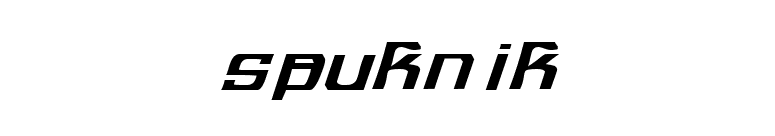 spuknik font preview