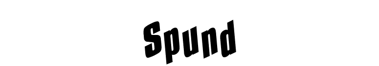 Spund font preview