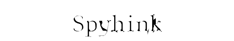 Spyhink font preview