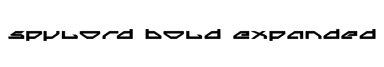 Spylord Bold Expanded font preview