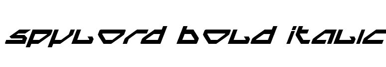 Spylord Bold Italic font preview