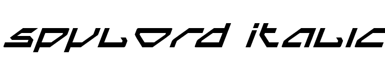 Spylord Italic font preview