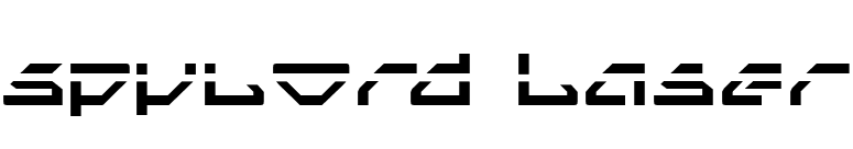 Spylord Laser font preview