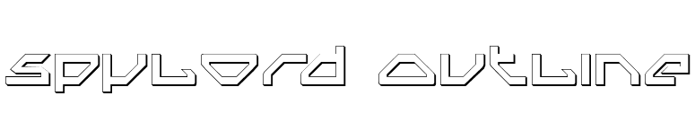 Spylord Outline font preview