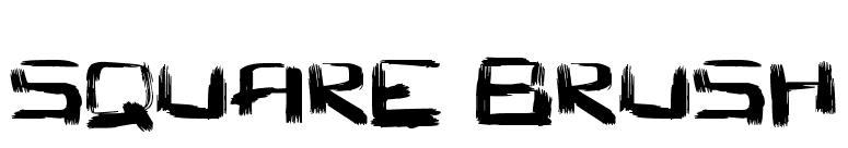 Square Brush
 font preview