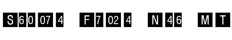 Square Frame Neg MT font preview