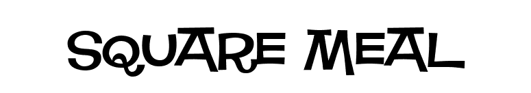 Square Meal font preview
