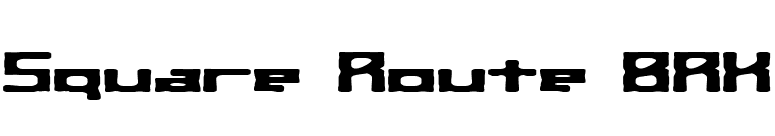 Square Route BRK font preview